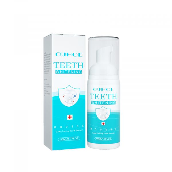 OUHOE White Teeth Mousse Clean Tartar Fresh Breath Anti-Decay Care For Gums Toothpaste Oral Cleaning