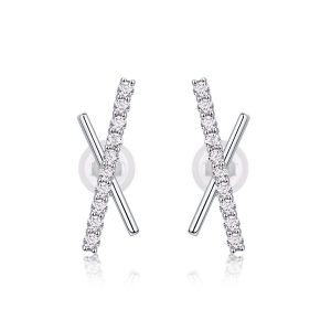 Sky Meteor Diamond Set Moissanite Silver Earrings Luxury Fashion Diamond Earrings Stud Earrings