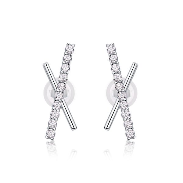 Sky Meteor Diamond Set Moissanite Silver Earrings Luxury Fashion Diamond Earrings Stud Earrings