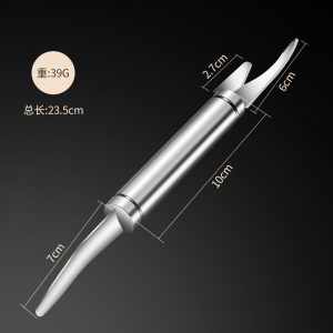 304 Stainless Steel Shrimp Opener (430 Multi-purpose Shrimp), Double-Head Shrimp Line Knife, Shrimp Line Cleaning Knife, Fish Belly Cutting Knife, Shrimp Opening Knife, Shrimp Peeling Machine
