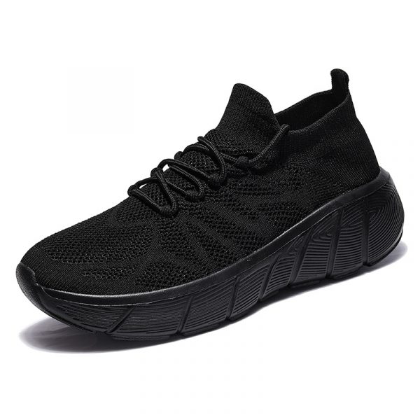 Cross-border New Socks Shoes for Men and Women, Casual Couple Shoes, Thick Sole Student Fashion All-Match Flyknit Sports Shoes for Men