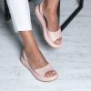 Flat bottomed low heel fish mouth thick soled women's sandals