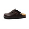 Baotou round headed flat bottomed slippers with shallow mouth