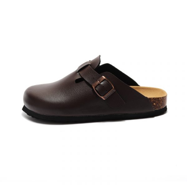 Baotou round headed flat bottomed slippers with shallow mouth