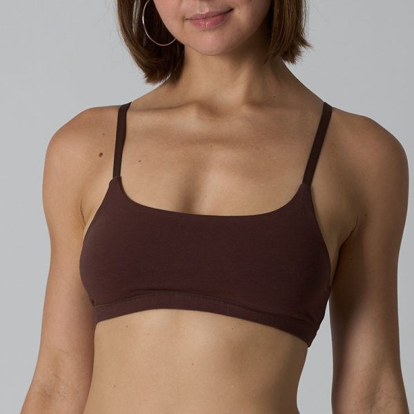 Cotton Scoop Bralette Comfortable Home Underwear Seamless Wireless Soft
