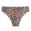 Foreign Trade  Ice Silk Underwear Cotton Crotch Low Waist Leopard Print Sexy Plus Size Seamless One-Piece Sports Fitness Briefs
