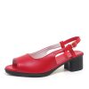 Fish Mouth Open-Toe Women's Shoes Summer Chunky Heel Outdoor One-Strap Sandals Casual  High Heel Sandals