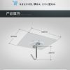 Transparent, No-Drilling Hook (6*6 Acrylic Buckle), Scratch-Free, Strong Adhesive Hook For Bathroom, Living Room, Wall-Mounted Door And Rear Clothes, Self-Adhesive Hook For Clothes And Hats