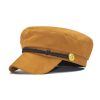 Vintage deerskin velvet octagonal hats