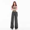 Women's Pants Design Casual Work Trousers Loose Narrow Version Slim Straight Leg Pants
