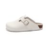 Baotou round headed flat bottomed slippers with shallow mouth