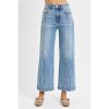RISEN Full Size High Rise Crop Wide Leg Jeans Plus Size