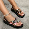 Cross-border European and American Style Women's Sandals New Fashionable Outdoor Wear Small Size Height-increasing Flat Heel Thick Sole Sandals Summer