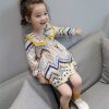 Girls Autumn Clothing Dress Western Style Big Children Floral Girl's Dress