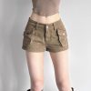 Women's summer workwear denim shorts