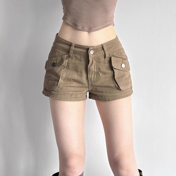 Women's summer workwear denim shorts