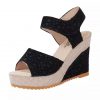 Flat bottom high heel sandals