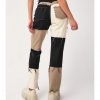 High Elastic Stitching Raw Edge Women's Straight-leg Jeans
