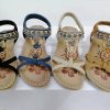 Large Size Flat Sandals Flower Rhinestone Sandals Beach Shoes