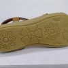 Large Size Flat Sandals Flower Rhinestone Sandals Beach Shoes
