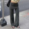 Casual Hot Girl Suede Fake Two Pants Female