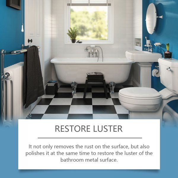 Jue-Fish Bathroom Cleaner, Clean Bathroom Metal Glass Tiles Stainless Steel Water Stains And Scale Cleaner