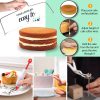 1 Set 11in Rotating Cake Turntable 108Pcs Cake Decorating Supplies Kit Revolving Cake Table Stand Base Baking Tools