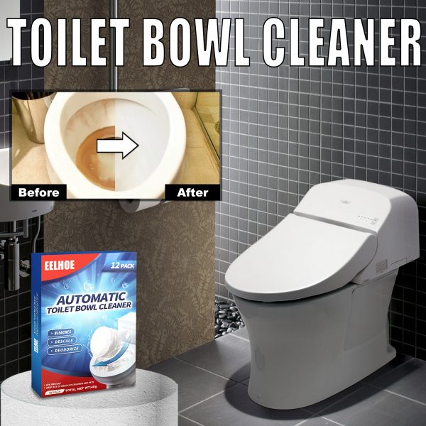 EELHOE Toilet Cleaning Effervescent Tablet, Toilet Toilet Descaling, Decontamination, Deodorization, Multi-Effect To Remove Smell And Fresh