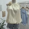 Off shoulder neck vest for women
