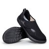 Wide Hook-and-Loop Closure Elderly Walking Shoes Summer Rehabilitation Shoes Simple Lightweight Fly-Knit Mesh Comfortable