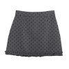 High waisted polka dot skirt