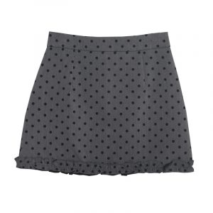 High waisted polka dot skirt
