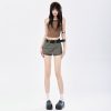 Women's Skirt Pants Slimming Skirt Trousers for Women A-Line High Waist Fitted