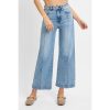 RISEN Full Size High Rise Crop Wide Leg Jeans Plus Size