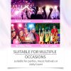 Jaysuing Sequined Glitter Stick (Silver), Party Dance, Performance, Makeup, Face, Body, Collarbone, Highlight And Shine