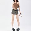 Women's Skirt Pants Slimming Skirt Trousers for Women A-Line High Waist Fitted