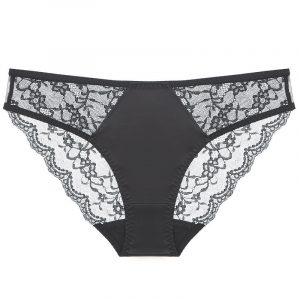 Sexy Women's Underwear Ultra-thin Breathable Lace Plus Size Panties with Cotton Crotch Tummy Control Low Waist Triangle Briefs