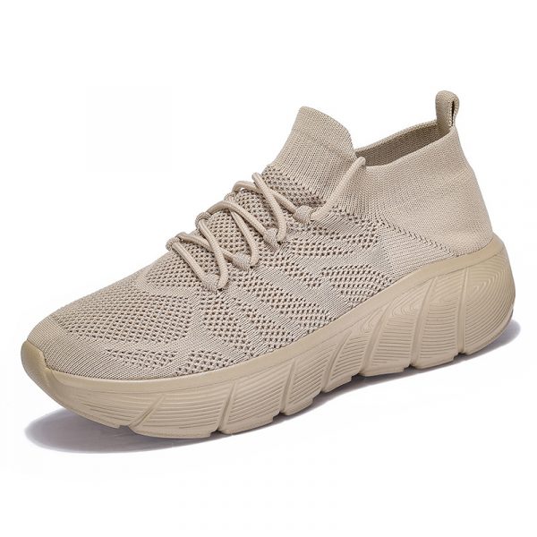 Cross-border New Socks Shoes for Men and Women, Casual Couple Shoes, Thick Sole Student Fashion All-Match Flyknit Sports Shoes for Men
