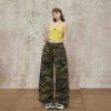 Women's  Casual Work Pants  Waist Cuffed Loose Slim Wide Leg Pants