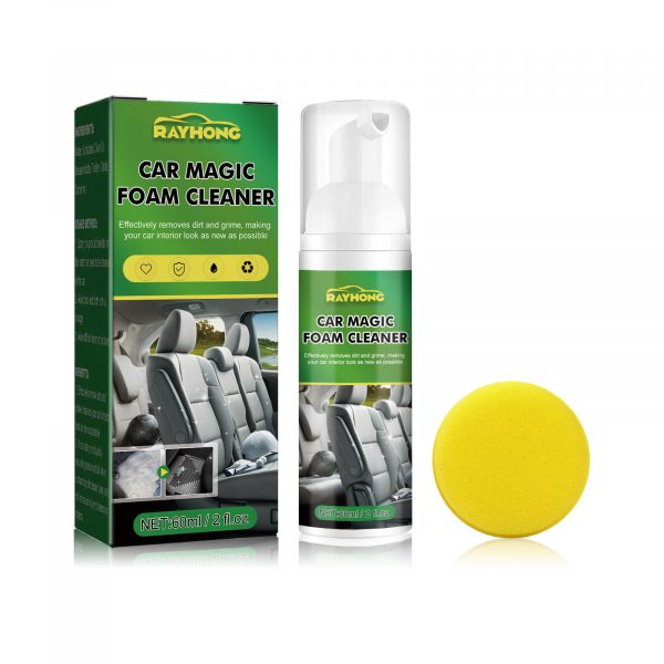 Rayhong Car Magic Foam Cleaner, Interior Seat Instrument Panel Clean Yellow Stain Reconditioning Cleaner