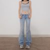 Women's Low Waist Slimming Fitted Trumpet Pants Casual Trousers
