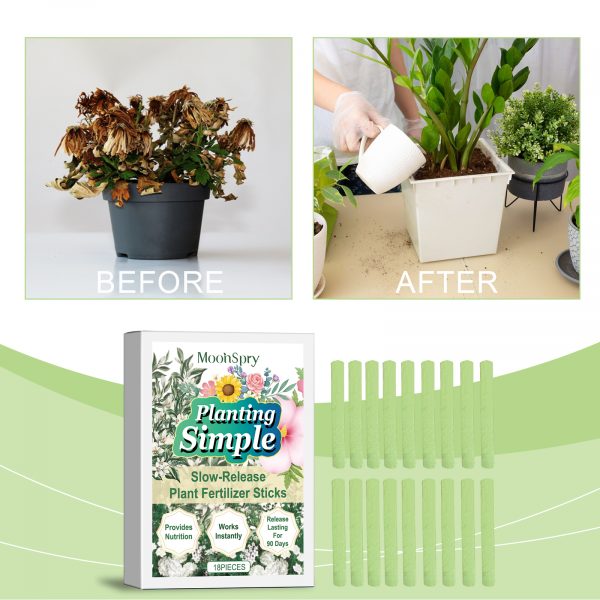 Plant Nutrition Bar, Slow-Release Nutrition For Domestic Flowers And Green Plants Growing In Potted Plants