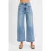 RISEN Full Size High Rise Crop Wide Leg Jeans Plus Size