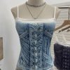 Cowboy print camisole sleeveless top