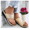 Women Slippers Flat Sole Casual Soft Big Toe Foot Sandal