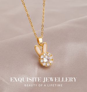 Necklace,stainless Steel,with Rolling Rabbit,Only Self-pickup Is Supported, And The Displayed Prices Are All Self-pickup Prices