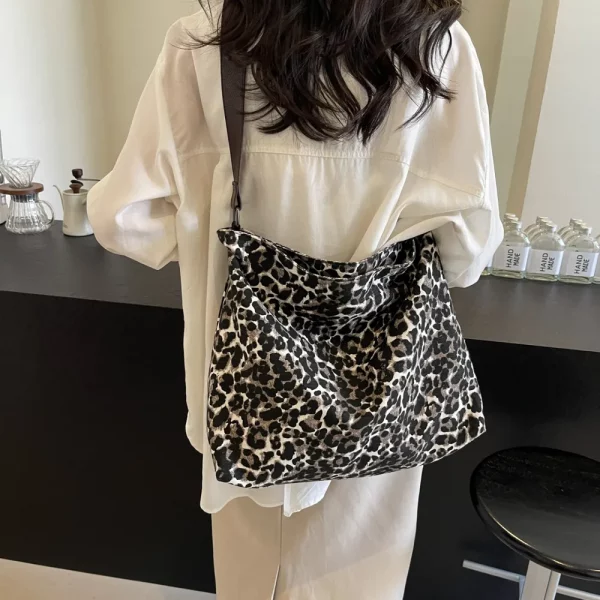 Leopard Adjustable Strap Tote Bag