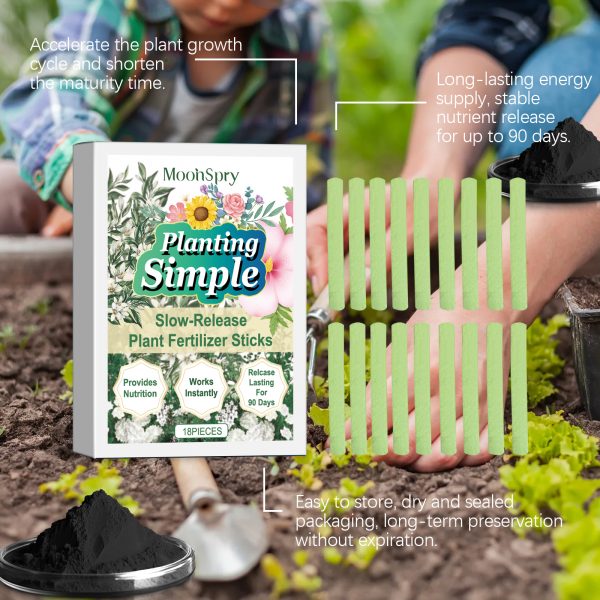 Plant Nutrition Bar, Slow-Release Nutrition For Domestic Flowers And Green Plants Growing In Potted Plants