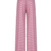 Contrast striped knitted casual pants