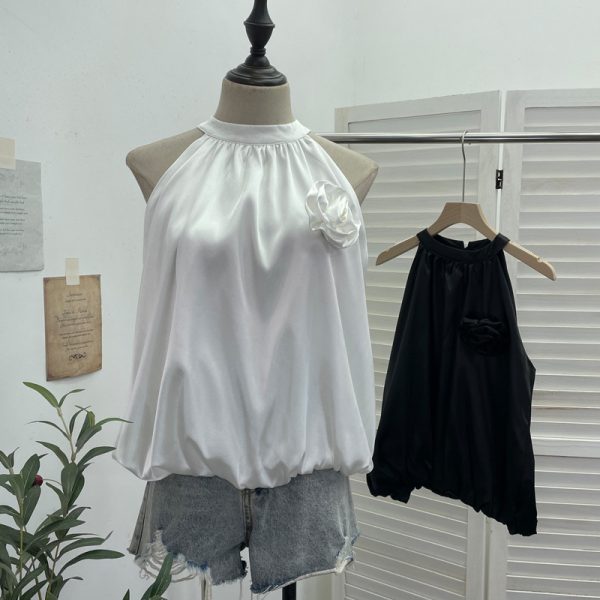Off shoulder neck vest for women